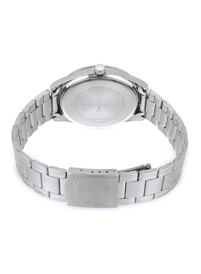 CASIO Men Stainless Steel Round Shape Analog Watch MTP-V004D-7B2UDF - 47 mm - Silver - Image 2
