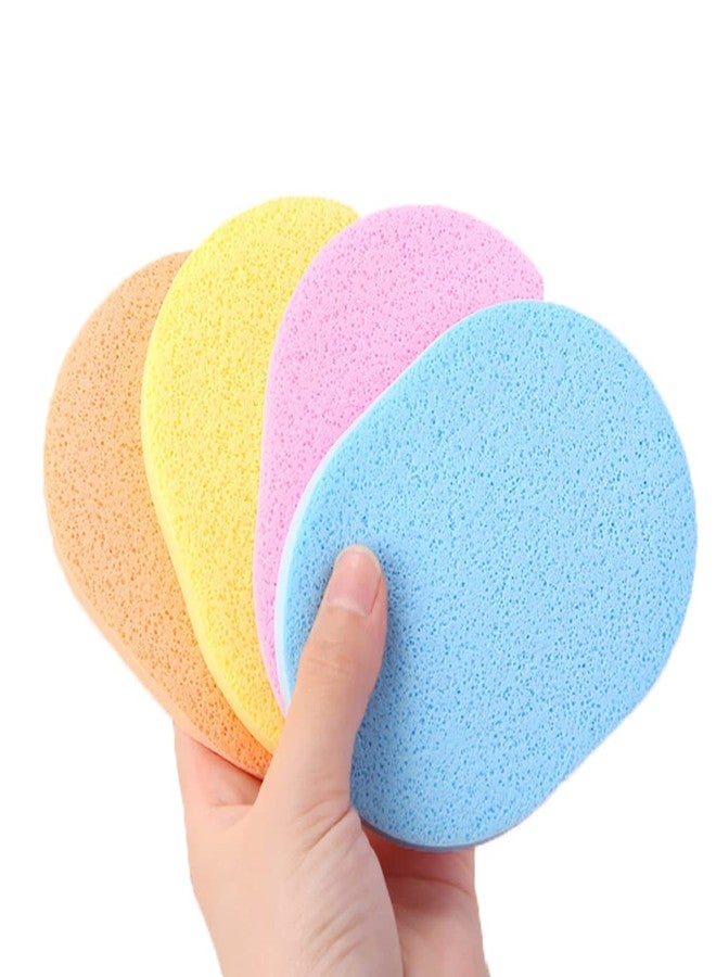 SUKPSY 10 Pcs Facial Cleanning Sponges Oval Makeup Removal Cleanning Pad Powder Puff for Face Cleansing,Makeup Removal and Exfoliating - Image 1