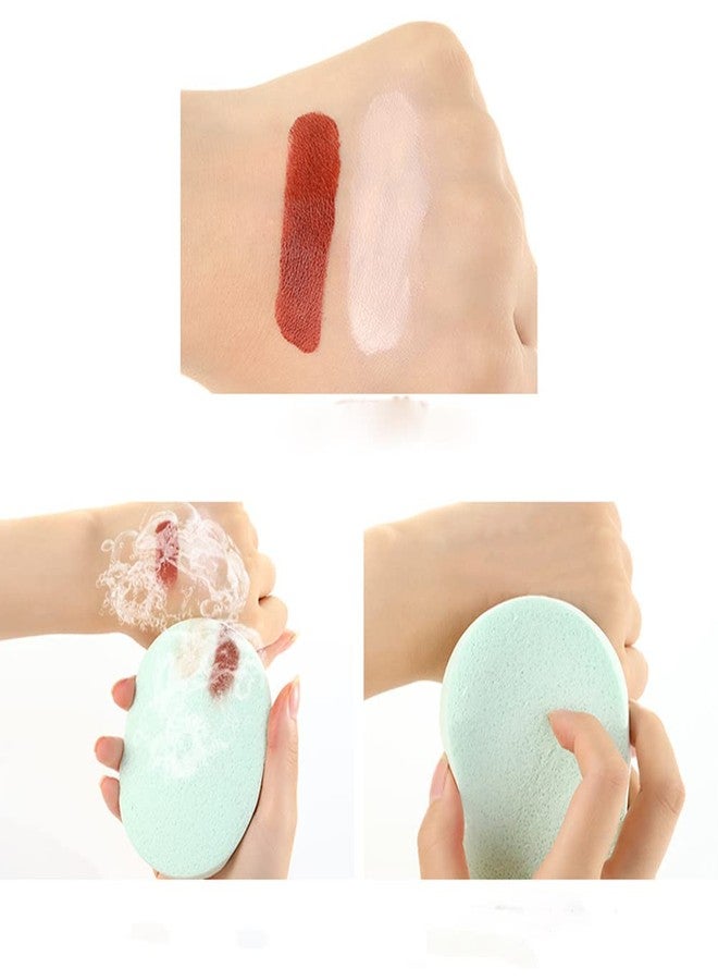 SUKPSY 10 Pcs Facial Cleanning Sponges Oval Makeup Removal Cleanning Pad Powder Puff for Face Cleansing,Makeup Removal and Exfoliating - Image 4