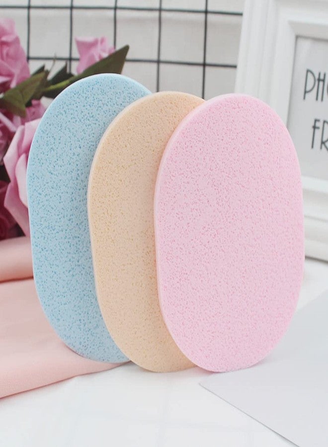 SUKPSY 10 Pcs Facial Cleanning Sponges Oval Makeup Removal Cleanning Pad Powder Puff for Face Cleansing,Makeup Removal and Exfoliating - Image 5