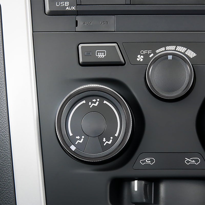 Black Metal Car Air Conditioning Control Knob Covers Compatible With 2015 2020 Full Size SUV Models - Image 5