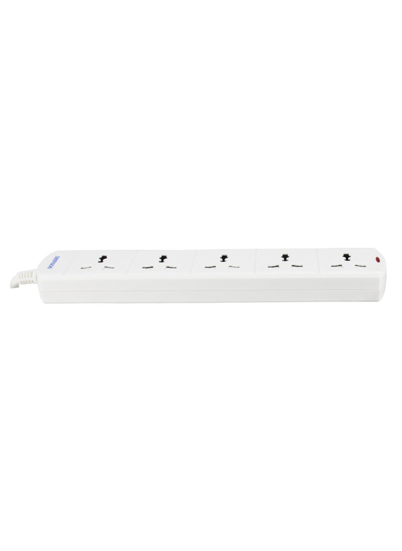 SONASHI - 5Way Universal Extension Socket with Indicator Light and Safety Shutter  Extra Long Cord with Over Current Protected  Charge Multiple Devices at one time SES-905 - Image 1