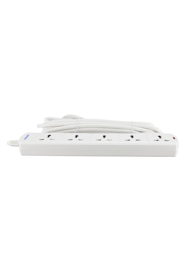 SONASHI - 5Way Universal Extension Socket with Indicator Light and Safety Shutter  Extra Long Cord with Over Current Protected  Charge Multiple Devices at one time SES-905 - Image 1