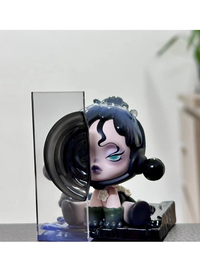 Bubble Mart Domestic Edition Blind Box Front Of Court Ink Plum Blind Box Hand-held Doll Toy Accompanying Gift Car Decoration Gift-Specifications:Meimei In Front Of The Court-court Quietness  - Image 1