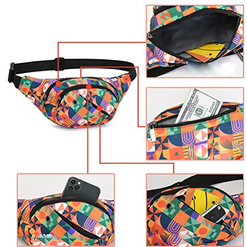 GUSTAVE® Ultra-Light Waist Bag With Adjustable Strap, Waterproof Nylon Large Capacity Fanny Pack for Men & Women - Ideal for Travel, Hiking, Sports & Daily Use - Image 3