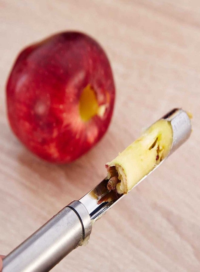 Topyond Premium Apples Corer Tool,Stainless Steel Fruit Core Remover with Sharp Serrature,Easy to Use for Apples Pears Bell Peppers - Image 5