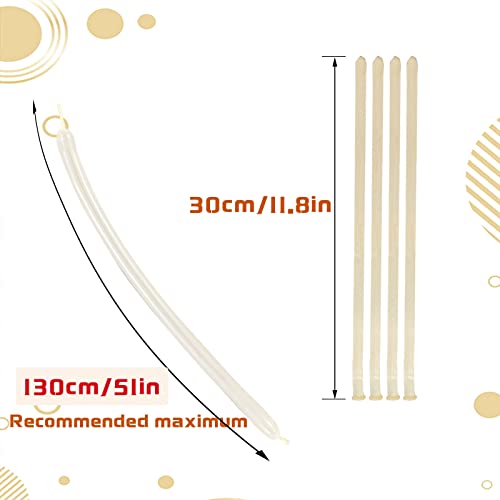 ZBYDNG 260 Balloons Clear, Thickening Long Balloons for Tying Arch, Twisting Latex Animals Magic Modeling Skinny Birthday Balloon for Kid‘s Party Wedding Decoartion Supply 100pcs - Image 3