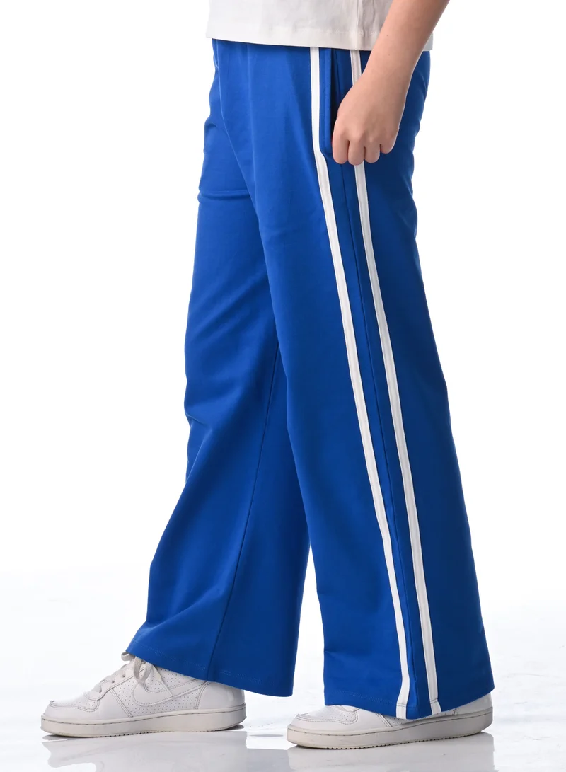 victor and jane victor and jane girls 2 pc set - Embellished top with Matching straight pants with Tape Detail