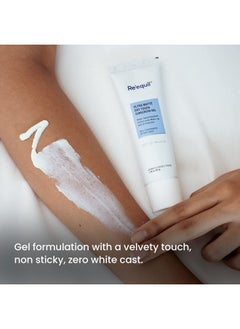 RE' EQUIL Ultra Matte Dry Touch Sunscreen Gel SPF 50 Pa++++ Water Resistant With Zinc Oxide And Titanium Dioxide 50G  - Image 4