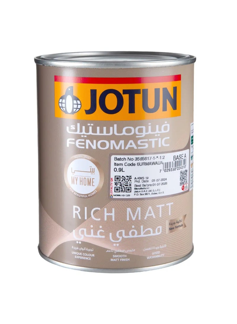 Jotun دهان داخلي مات غني من جوتن فينوماتيك منزلي قاعدة أ (0.9 لتر)