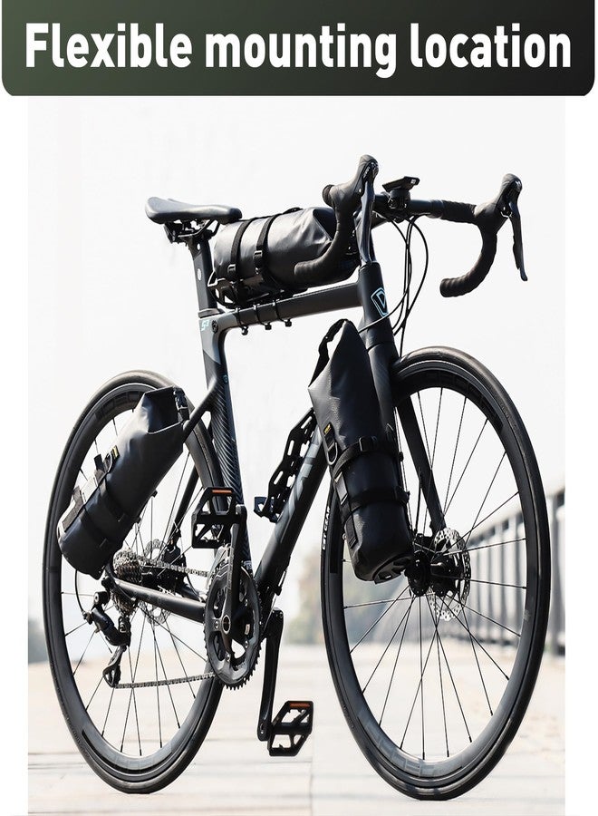 WEEROCK 5L Bike Bag Front Fork Bag 2 Pack Waterproof Bicycle Bag Large Capacity Quick Release Bike Pannier for Mountain Bike MTB, Cruiser Bike, Traveling Bike - Image 5