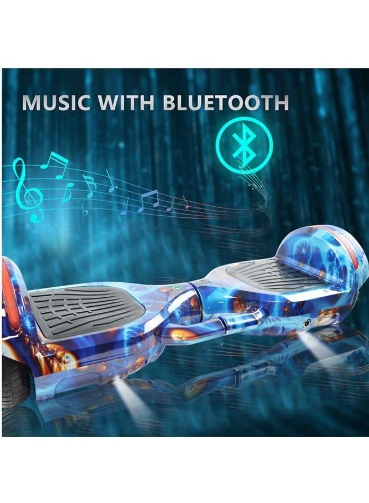 دريمزون 6.5 بوصة سكوتر كهربائي ذكي 2 عجلات سكوتر التوازن الذاتي بطارية ليثيوم هوفر بورد التوازن سكوتر بلوتوث مع أضواء LED. - Image 2