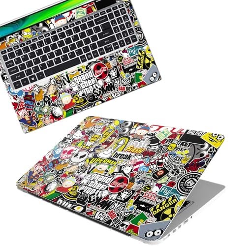 Inkykart DSGN 98 Full Body Laptop Skin Bubble-Free| Laminated| Removable| HD Quality Sticker for Laptops Upto 15.6 Inches Compatible with Hp/Dell/Acer/Lenovo/Asus etc. - Image 1