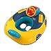 Holiberty Baby Swimming Pool Float Cute Car Design Kids Toddler Inflatable Summer Beach Floatie Boat Swim Tube Ring with Handles Safety Seat Pool Lake Air Bed Floating Mattress Raft Lounge for Girls Boys 15Y - Image 3