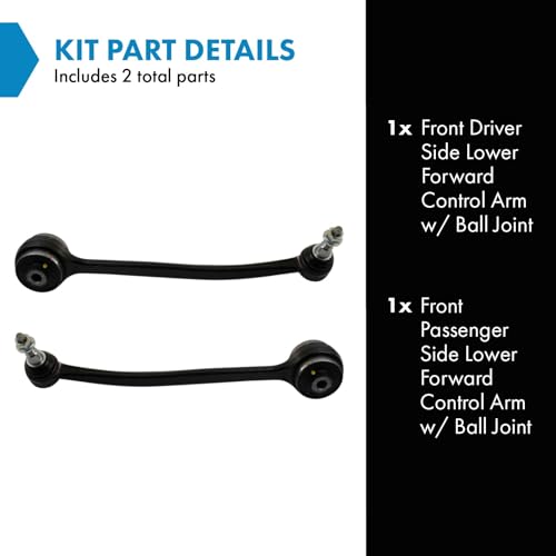TRQ Front Lower Control Arm with Ball Joint Set 2 Piece Driver & Passenger Side Compatible with 2015-2023 Ford Mustang - Image 2