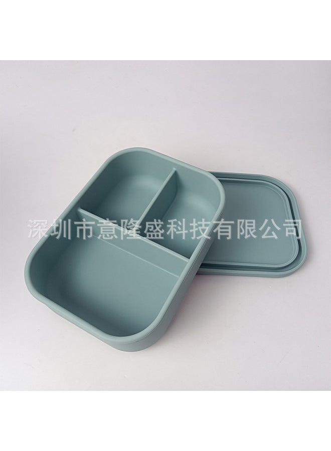 Silicone Food Grade Bento Box Lunch Box Special Heating Lunch Box Set Soft Rubber Box For Office Staff