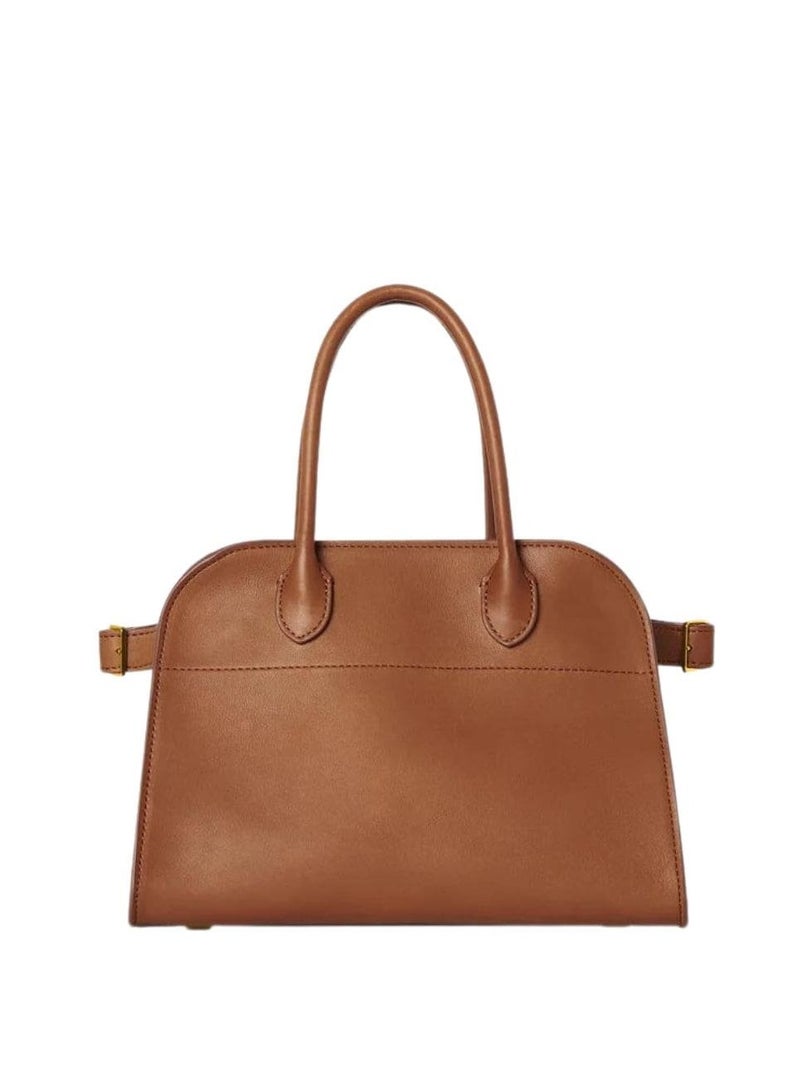 TR The Row Margaux 10 Top-Handle Bag in Plain Leather - Image 1
