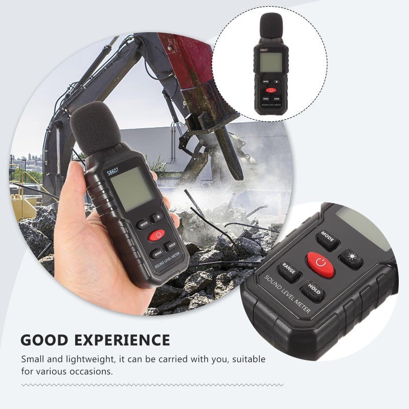 Portable Digital Sound Level Meter LCD Display Noise Monitor for Classroom Factory - Image 4