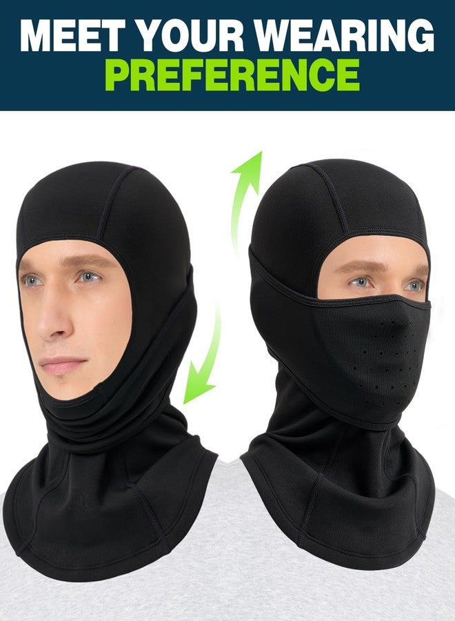 JOEYOUNG قناع وجه شتوي قابل للتنفس، قناع تزلج بتصميم متحرك مناسب للتزلج على الجليد في الطقس البارد، للرجال والنساء العاملين - Image 3