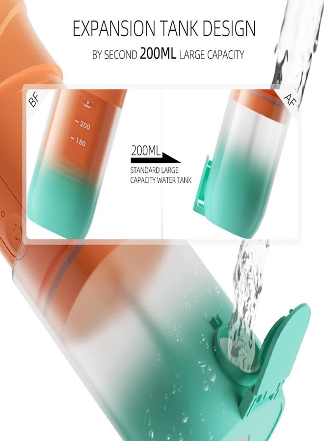 US1984 Smart Water Flosser with 200ml water tank capacity, Oral Flosser Portable & Rechargeable, Cordless Dental Flosser, IPX7 Waterproof, 4 Nozzles, 3 Modes, Flossing at Home and Travel - Image 5