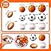 Civaner 100 Pieces Mini Stress Balls Bouncy Foam Sports Balls Including Basketball Soccer Ball Baseball Football for Sports Party Favors Mini Footballs Party Favors Medium - Image 4