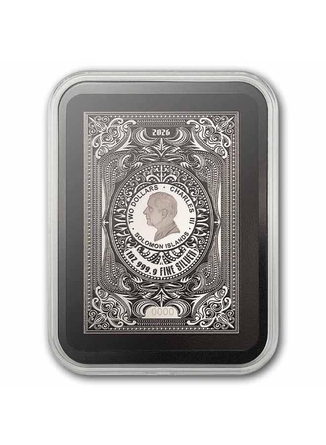 PAMP Suisse Queen of Spades Silver 1 oz Bar - Image 3