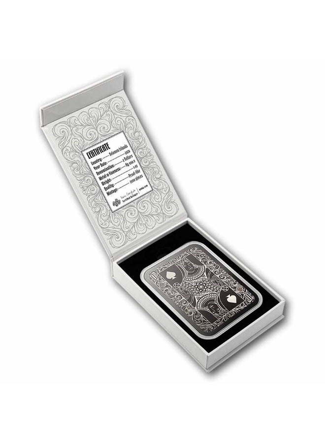 PAMP Suisse Queen of Spades Silver 1 oz Bar - Image 4