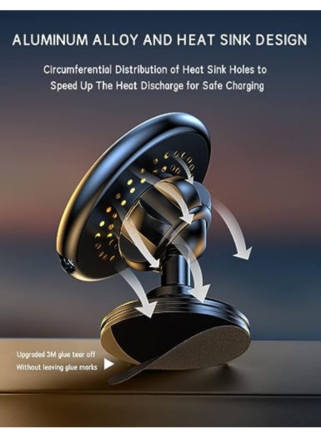 15W Wireless Car Charger, Compatible With Magsafe Car Mount, Magnetic/Magnet Fast Charging Car Phone Holder Compatible With iPhone iPhone 14/14 Plus/14 Pro/Pro Max/13/12/12 13 Pro/Pro Max/Mini - Image 2