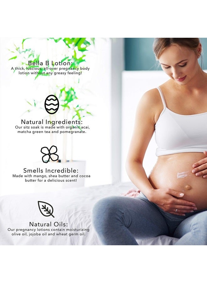 Bella B Bundle: Silk & Honey Body Cream 8oz and Body Buzz Post Pregnancy Recovery Cream 8oz and Tummy to Toes Leg & Foot Cream 6oz - Image 2