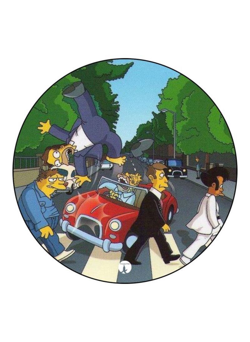 RKN Simpsons Printed Badge Green/Purple/White - Image 2