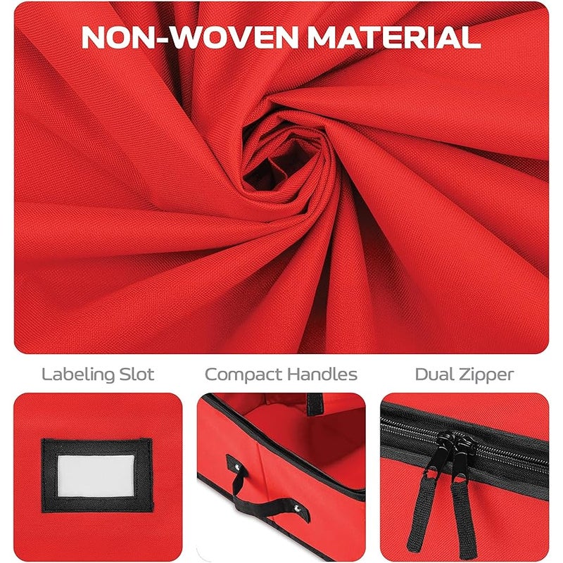 PEULEX Wrapping Paper Organizer with Straps and Pockets, Gift Wrap Organizer Bag for  Decorations - Fits Up to 24 Rolls - Under The Storage - Image 5