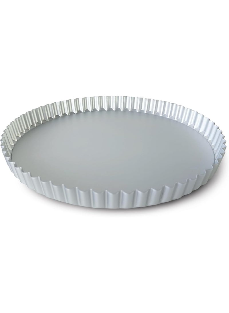 Guardini Professional Cake Tin with Removable Base, Suitable for Intensive Use, Recycled Anodised Aluminium, Diameter 25 x 2.5 cm, Made in Italy, Colour Silver - Image 1