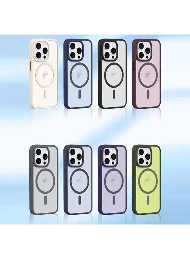 S-TOP Case For iPhone 11 Metal Button Skin Feel Matte MagSafe Shockproof Phone Case - Image 2
