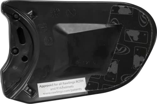 Rawlings REXT COOLFLO Batting Helmet Face Guard Fits all COOLFLO RCFH Helmet Models RightHand Batter Black - Image 3