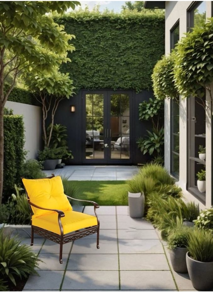 Schondor Furniture Philadelphia | Single Sofa | Outdoor Furniture | Made in Aluminum Cast | Perfect for Any Outdoor Space | Patio | Garden | Balcony | Backyard  - Image 3