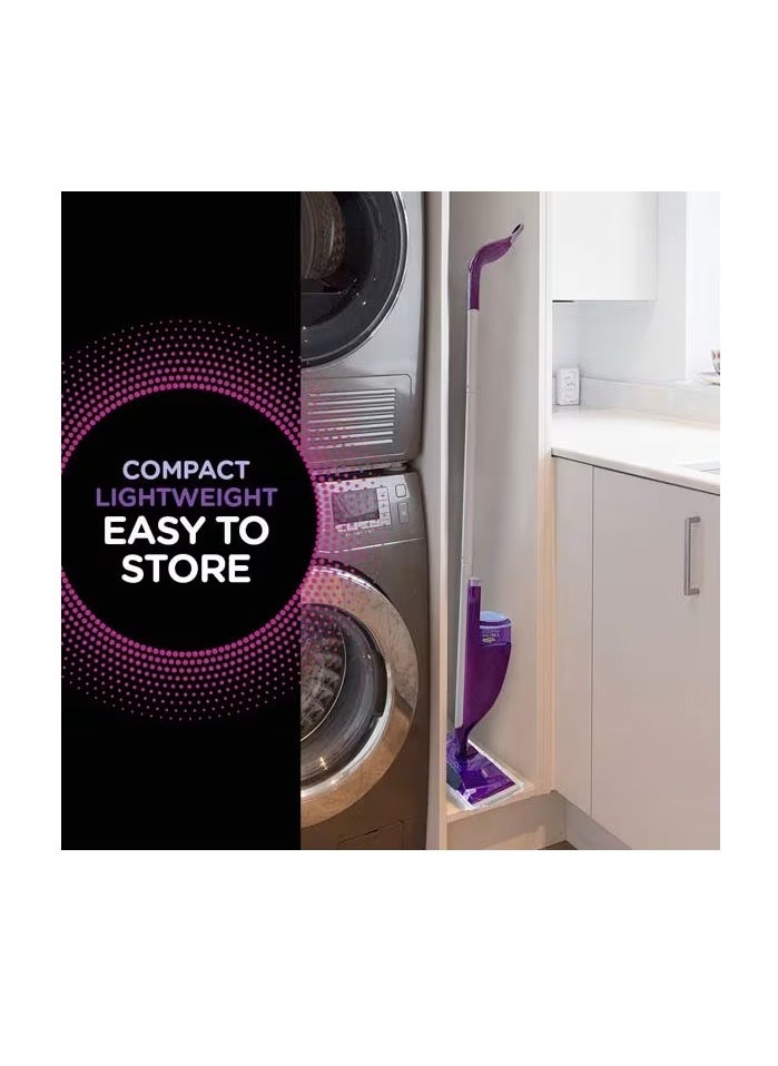 Swiffer WetJet Hardwood and Floor Spray Mop, All-In-One Mopping Cleaner Starter Kit, Includes: 1 WetJet, 5 Pads, Cleaning Solution & Batteries