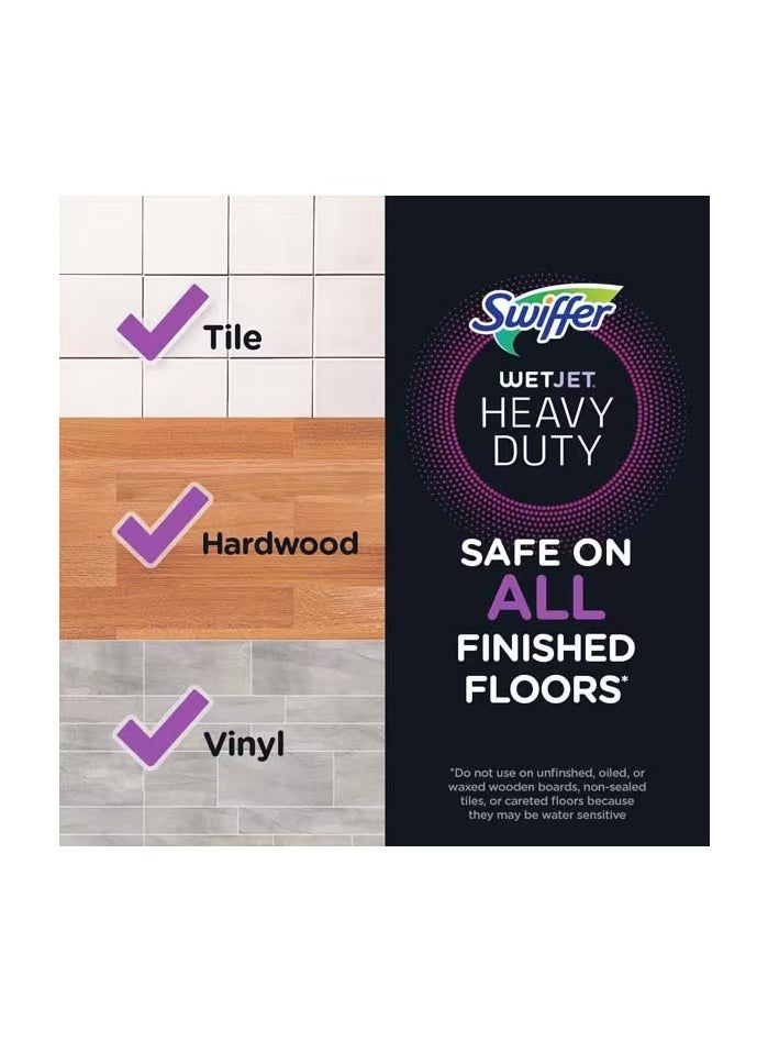 Swiffer WetJet Hardwood and Floor Spray Mop, All-In-One Mopping Cleaner Starter Kit, Includes: 1 WetJet, 5 Pads, Cleaning Solution & Batteries
