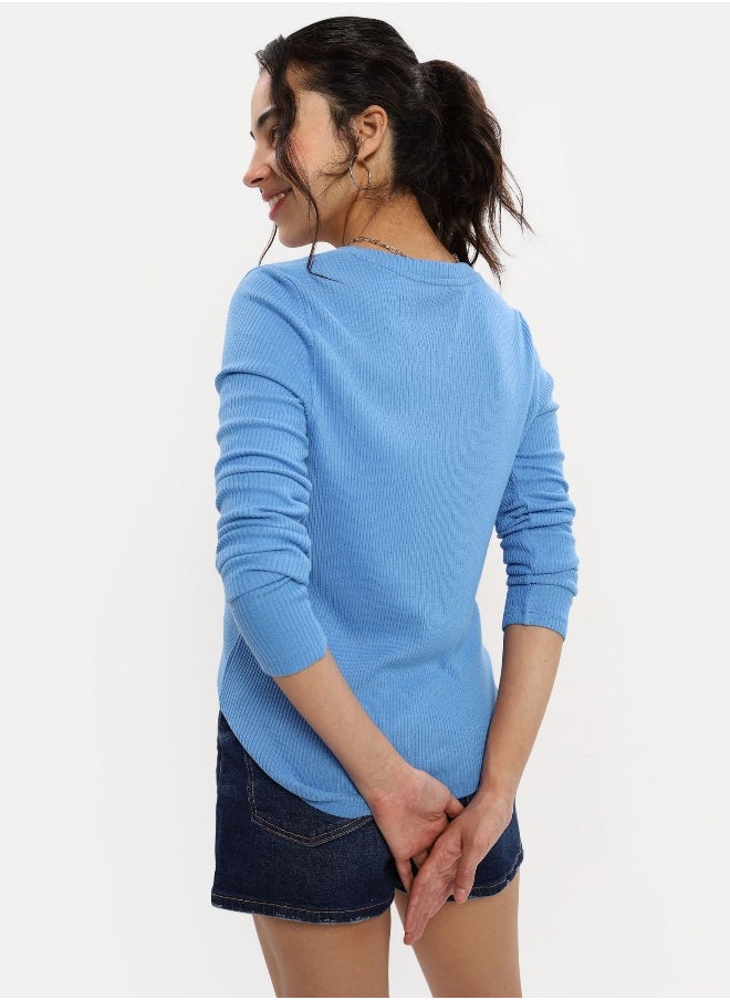 American Eagle AE Plush Long-Sleeve V-Neck Tee  - Image 5