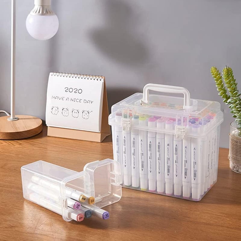 24 Color Marker Pens, Double Tipped Alcohol Markers, Art Marker Set for Kids, Pack for Students' Art Class (24Color)