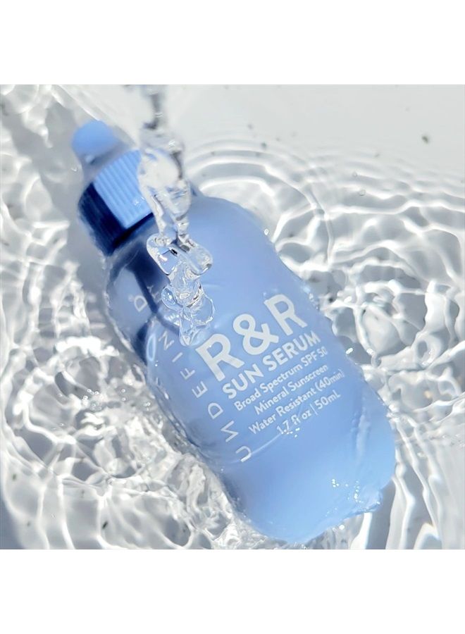 Undefined مصل الشمس بيوتي آر آند آر واقي من الشمس ملون معدني واسع الطيف بعامل حماية من الشمس 50 PA++++ مملوء بالنياسيناميد والتريميلا وبذور التوت، 1.7 أونصة - Image 5