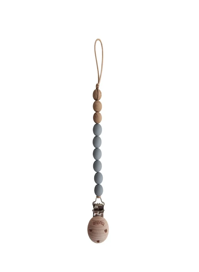 mushie Pacifier Clips Eva Stone