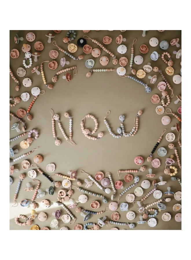 mushie Pacifier Clips Eva Stone