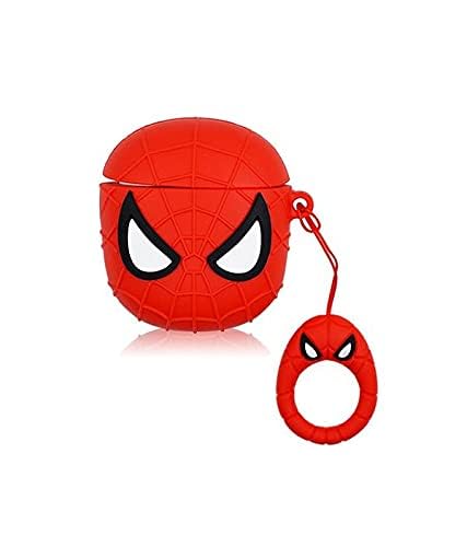 Meyaar Silicone Case for Apple Airpods 4 (2024) Cute Design for AirPods 4 with Active Noise Cancellation (ANC) with Keychain Shockproof Protective Case (Spider (Red)) - Image 4