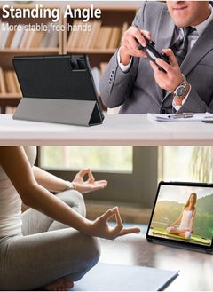 Xoopla [1+2] Case for Xiaomi Redmi Pad 10.61 inch , With 2pcs Tempered Glass Screen Protector,Tri fold Slim Lightweight Hard Shell Smart Protective Cover with Multi-Angle Stand Cover for Redmi Pad 10.61 2022  - Image 4
