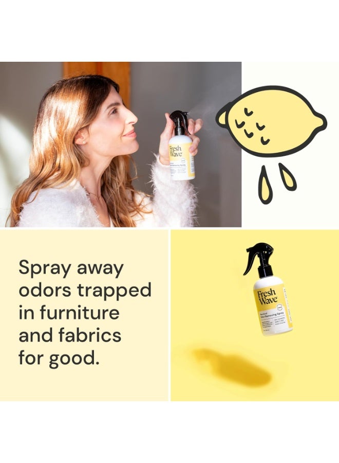 Fresh Wave Lemon Odor Eliminator Spray & Air Freshener, 8 oz., Pack of 2 - Odor Absorbers for Home, Safer Odor Relief, Natural Plant-Based Odor Eliminator, For Furniture, Fabrics & Trash - Image 4