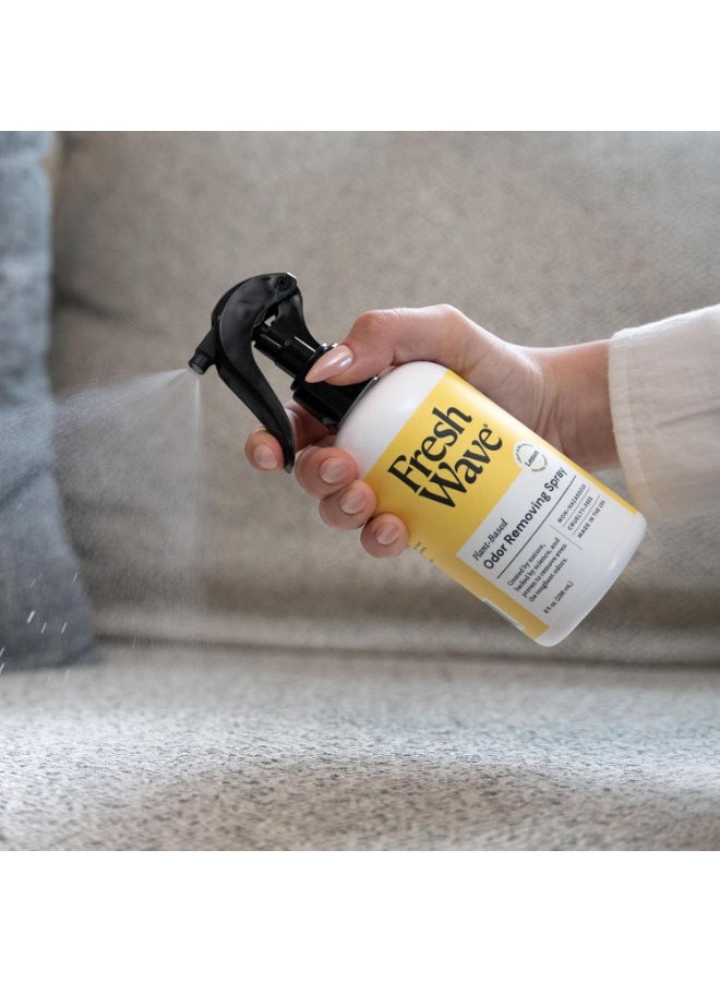 Fresh Wave Lemon Odor Eliminator Spray & Air Freshener, 8 oz., Pack of 2 - Odor Absorbers for Home, Safer Odor Relief, Natural Plant-Based Odor Eliminator, For Furniture, Fabrics & Trash - Image 2