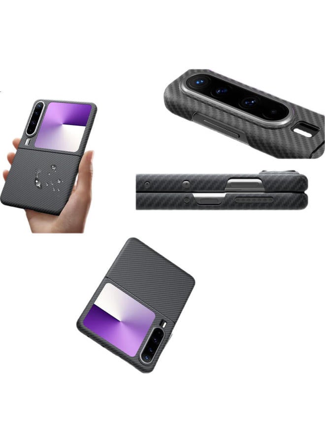 Conga Kevlar Aramid Fiber Full Protection Case For Huawei Purax Ultra Thin Hard Shell Anti-Drop Heat Dissipation Rainbow Color Magnetic Metal Ring Fire - Image 3