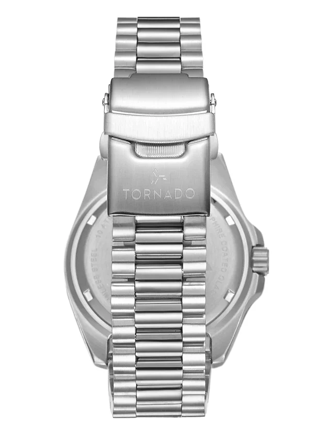 TORNADO Men's Stainless Steel Analog Watch T22001-SBSYB - 42x50 mm