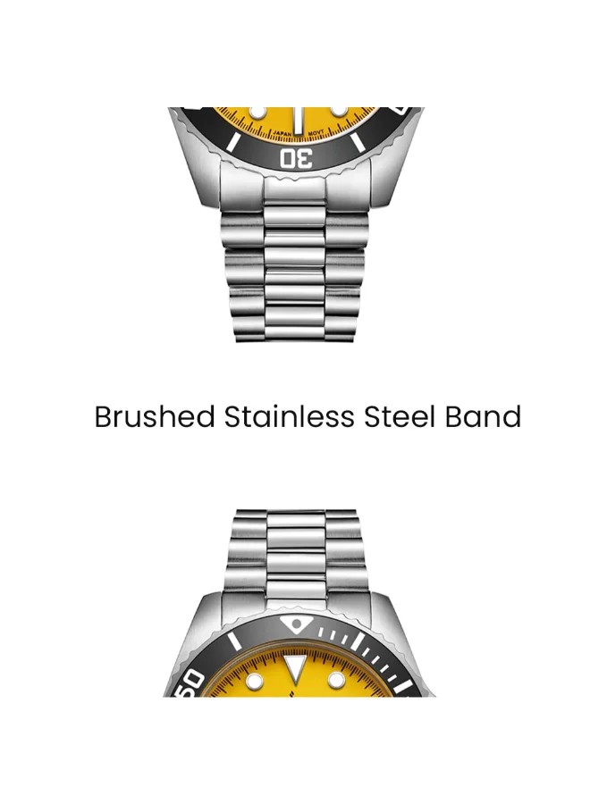 TORNADO Men's Stainless Steel Analog Watch T22001-SBSYB - 42x50 mm