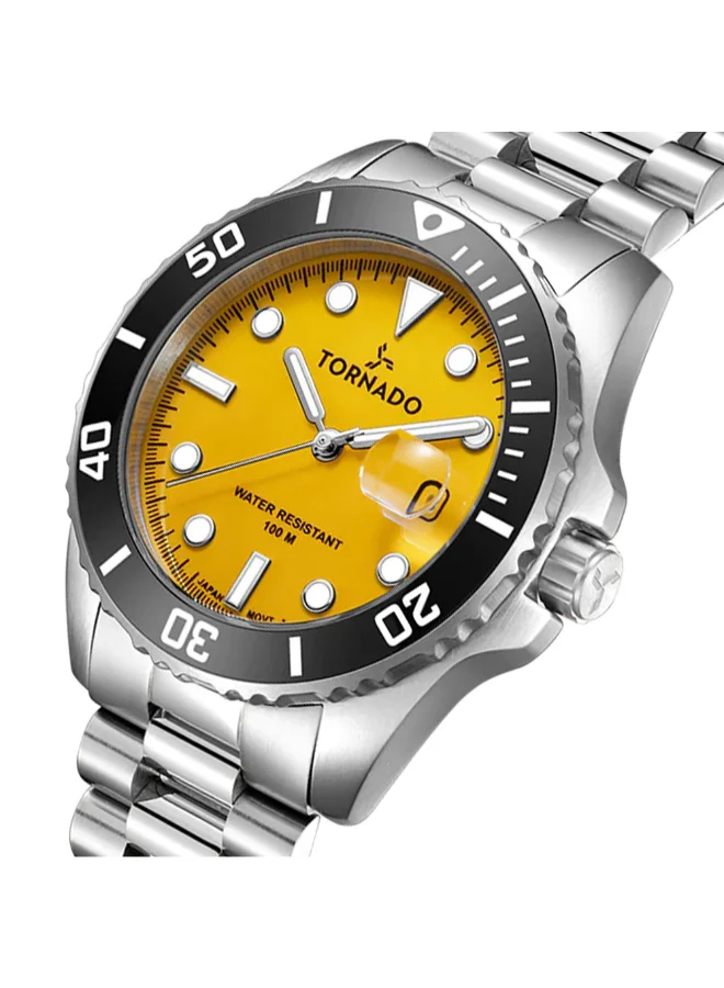TORNADO Men's Stainless Steel Analog Watch T22001-SBSYB - 42x50 mm